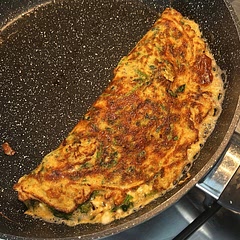 Probably the best looking omelette ever made 😅