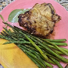 Very good recipe.  I made it with bone in thighs, so I had to cook a bit longer. Otherwise, just as the recipe called for.  
I probably won't make again but it was good to have for a different way to cook chicken.