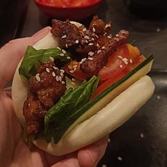 Can also be served in bao buns with veggies