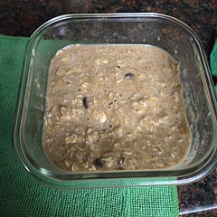 This was delicious! I was not expecting it to be as good as it was. Picture is of raw batter. 