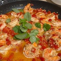 Well liked in my home. My biggest pan was not large enough for 2lbs shrimp, and made only half a box of orzo with still a ton of leftovers. I would put parmesan on top instead next time as clumped in the sauce. Doesnt look like the recipe pic but still delicious