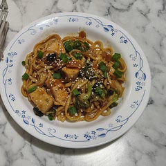 Mushrooms are a no go for me so I used broccoli, onion, white carrots, and leeks instead. I also added some red pepper flakes. We like spice. I did need to add some cornstarch to thicken the sauce. But other than that the sauce recipe was spot on! Delicious!
