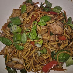 Really enjoyed this meal, and everyone ate it.  I put 1 red chilli in instead of the chilli paste, sugar snap peas instead of courgette and it had a nice kick to it.