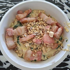 Quite impressed with this recipe.

I used thick-cut bacon as opposed to chicken breast, as you can see in the pic. I do not regret this decision. I also mixed in some fresh basil we had on hand with the spinach.

I would err on the side of caution when cooking your pasta, since I cooked mine the recommended 10 minutes and it turned out slightly undercooked.

A bit time consuming, but I'll be making this one again for sure.