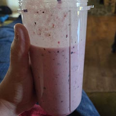 For the mixed berry, I use less raspberries than called for. Other than that great Smoothie!