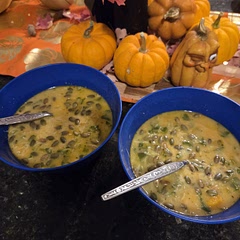 I used swisschard instead of kale. i also used half and half instead of heavy cream. i thought it turned out really good!