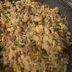 I put extra ingredients, Spam and dry herbs.