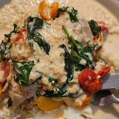 This one i followed the recipe and it was a hit. Served with cauliflower rice for some and potatoes for the others