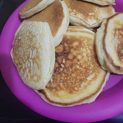 The pancakes are so fluffy and delicious