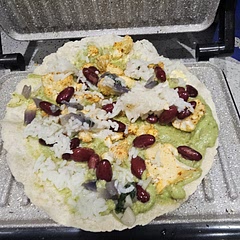 It was delicious ,I also used bhasmati rice and it worked out fine.it in a wrap was also very nice.