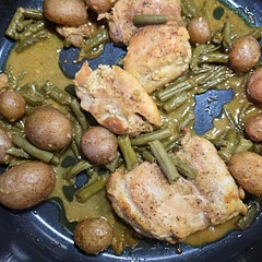 It was really good luscious sweet kind of spicy crispy one dish and go to cuz that's pretty damn good that's