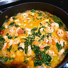I substituted white wine for chicken broth and found the result delightful; the recipe reminds me of a Thai red curry.