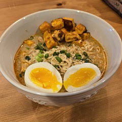 This was very tasty. I made it in the instant pot and served with soft boiled eggs, toasted sesame seeds, and green onions. Note: I did omit the dried mushrooms as I have one kiddo who hates mushrooms. ☺️