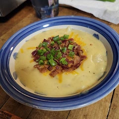 First time making potato soup and it came out pretty well! Im pretty bad at cutting vegetables up to that took up most of my time but other than that it went fast making it. It tasted good and came out creamy just how I like. We did 6 mins instead of 10 minutes when we sealed it and added more salt, other than that we did everything exactly as it said.