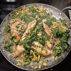 Yum! I used Kale instead of spinach.