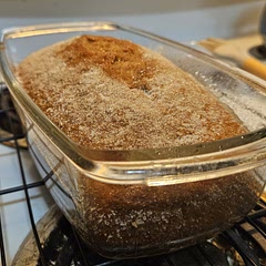 This had really great apple flavor and I made two 9x5 bread loafs with this recipe and it was still a super delicious bread!!
