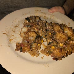 Made with beef consomme instead of cream of mushroom, added 1 au jus gravy mix and kinders wood fired garlic seasoning to taste. 11/10 ree does it again.