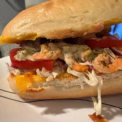 Used grilled shrimp instead of fried