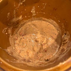 Creamy and easy to make. Looks wrong when I did step 1 & 2 but came out great over fettuccine pasta.