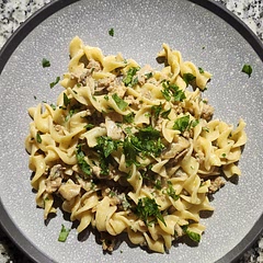 We added one small finely chipped onion and a glove of garlic to help enhance the flavour profile.