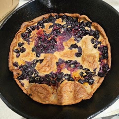 This was my first time making a Dutch Baby. It came out perfectly. I used brown sugar because I didn't have any maple syrup. 

It was delicious and I will make it again. I made sure my eggs and milk were room temperature. 
