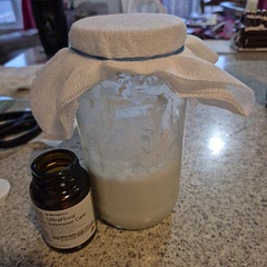 I used Blue Monkey Coconut organic coconut cream for the recipe. It turned out perfectly! So rich and creamy. Just s slight tang. I did 48 hours like the blogger did. I put them in reusable Riviera yogurt glass cups with lids. I put a dollup of raspberry preserve in 2 and strawberry rubarb jam in the other 2.They are perfect for a healthy snack! Highly recommend 👌