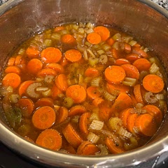 I used less balsamic vinegar and substituted the remaining amount with Worcestershire sauce. If you prefer a thicker broth, add a small amount of flour or cornstarch. Delicious and perfect for leftovers.