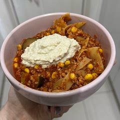 Made it as a vegan so more accurate review but Ngl I changed a few things- less veggies and added soya mince so reasonably different. Overall it was nice, a bit bland I added the mince and didnβt add more seasoning so thatβs probably on me. Simple to make though!