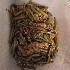 Used green beans instead. Came out pretty good. Will make again