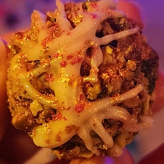 These are AMAZING! We added Salted Pistachios to the mix and some eddible glitter!  NEW FAVORITE! Super easy! Next year we may do rose in the coating, but we will have to experiment. You might have to add a little powdered cream if it's rose water.  They might also be good rolled in toasted kneffe... the Middle Eastern filo dough hash.