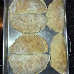 I made breakfast pockets instead. I filled the dough with shredded cheese, scrambled eggs, and diced bacon. They're great!