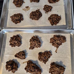 I added a tablespoon of cacao powder for extra chocolate and antioxidants. They're goooood.