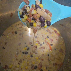 Added some cheese and dirriotos it was even good before that ! A little spicey for kids but its a dish to have for adults ! 