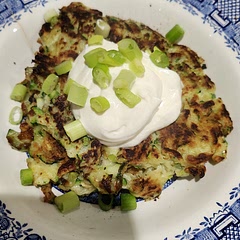 These fritters are great (even if I got courgette absolutely everywhere) Next time I'm going to add some fresh chillies to the mix for a bit more kick which should go really well with the sour cream/creme fresh. 