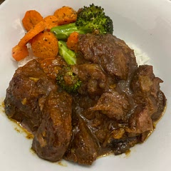 Amazing 10/10! Cooked in slow cooker on low for about 4 hours then changed to high for 35 min and it was cooked perfectly ! Add grated pear next time or Korean bbq sauce