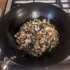 After doing an actually good tofu recipe we learned we weren't told to press the tofu so it was a crumbly wet mess we were trying to fry, the sauce is pitiful the amount is so little