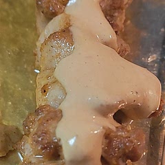 umm, I *may* have had spoonfuls of the sauce alone...
the chicken was cooked under the broiler at High for about 6 minutes for the first side and about 8 or 10 minutes for the second side. I ended up using about 1.7 lb chicken. I also melted the coconut oil and brushed it over the skewers. When the cashews were put in the food processor, I made sure they were not just pulverized but creamy. If you like it spicier, add more Thai chili paste or even your spicy condiment of choice.