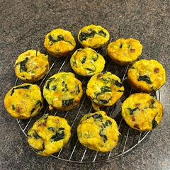 So yummy! Added some spinach, 3 extra eggs and a little more milk.