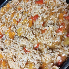 I used ground turkey, and for the oil I used coconut oil instead. Came out great!