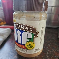 Great way to use up a nearly spent jar of PB
