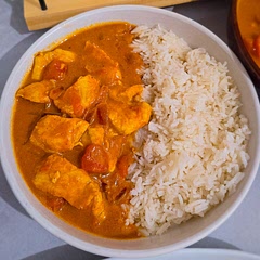 family all enjoyed it was a nice light curry we used coconut milk instead of veg stock