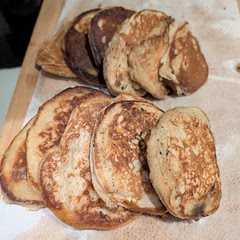 Link to instructions doesn't work. Looked it up and found them here: https://feelgoodfoodie.net/recipe/banana-pancakes/#wprm-recipe-container-61791
Very nice, fluffy and delicious!
Used 2 full bananas, following a comment from a previous person: great result! 
Used butter for cooking also following a comment: they came out too greasy.