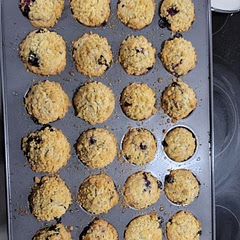 Me and my sister were concerned that they weren't going to come out right in the beginning.Because it wasn't a loose batter.But a dough. I think this is the best thing i've ever baked in my life.And I am so proud of it. No changes whatsoever.