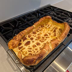 This is a weekend hit! I sprinkled brown sugar and cinnamon on top before baking. = Perfection!