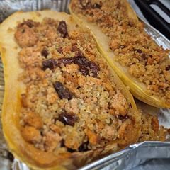We and some guests didn't seem to like it. If making caramelize the squash more, and maybe put something instead of the sundried tomatoes