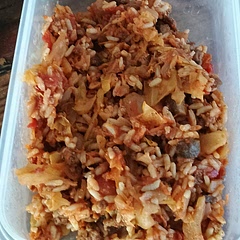 Delicious and healthy. I added some cooked rice at the end to give it more volume and it turned out great. I also sauteed some mushrooms with the onions since I had some that needed to be used. Needs a lot of salt 8/10