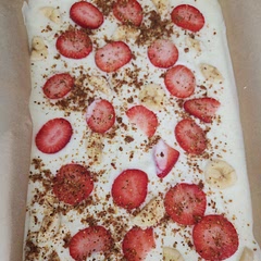 I made with honey instead of maple syrup - very easy + fresh tasting.