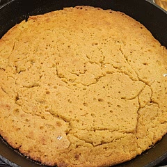 I made chili for a cold, rainy evening & decided to pair it with cornbread. This was delicious! It cooked beautifully in my cast iron skillet. This will be made again for sure. 