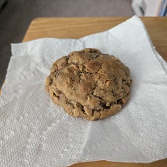 Pretty Solid recipe. Although, I recommend flattening the dough a little before baking or it will be raw on the inside. Left out the m&m's because I didn't have any.