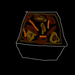 Artists rendition.  It was fine, not super flavorful but it was mad cheap.